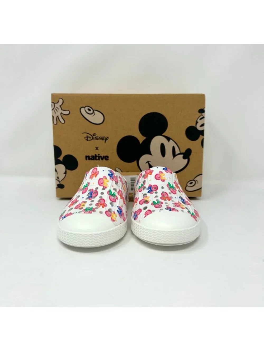 Native Shoes Jefferson Disney Minnie Paint Drops Toddler C5 Slip On Kids Shoes